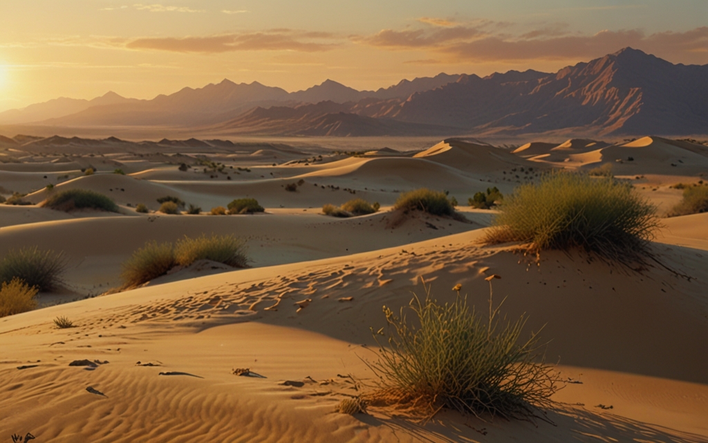 Namibia — a landscape evoking the country, painted illustration
