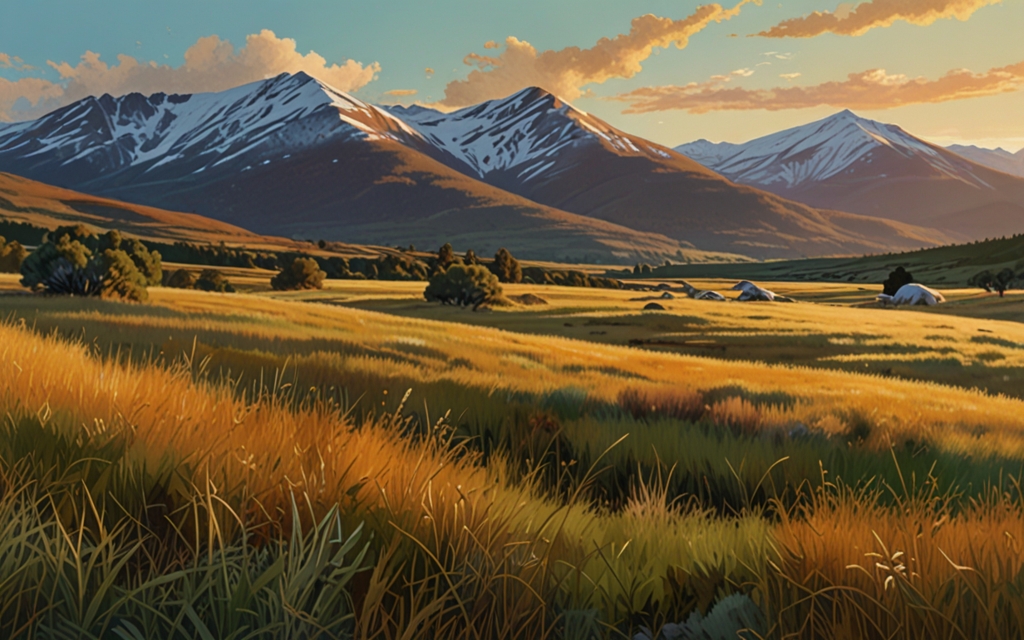 Peru — a landscape evoking the country, painted illustration
