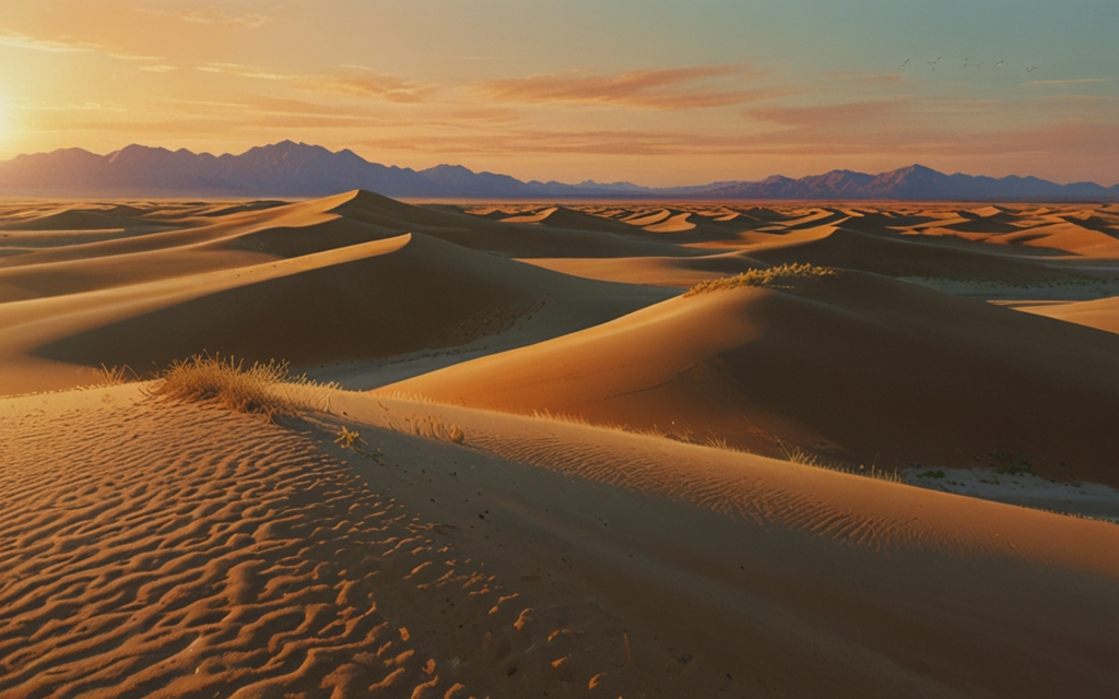Qatar — a landscape evoking the country, painted illustration